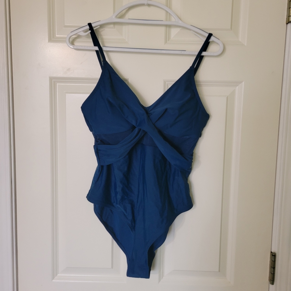 Blue Mesh One Piece